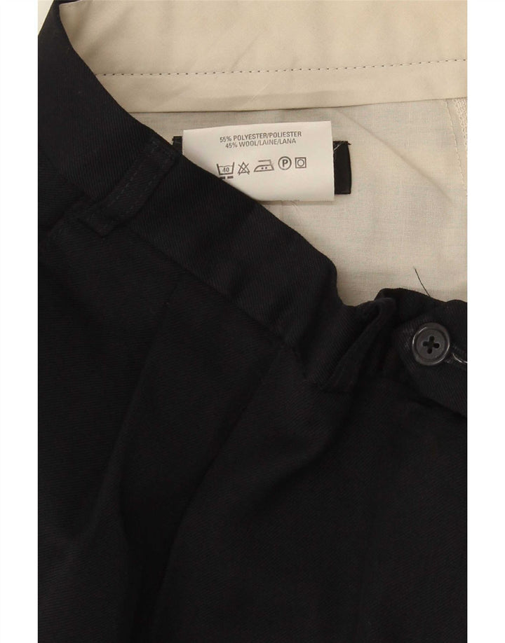 Marks & Spencer Herre Pegged Suit Bukser W36 L31 Marineblå Polyester