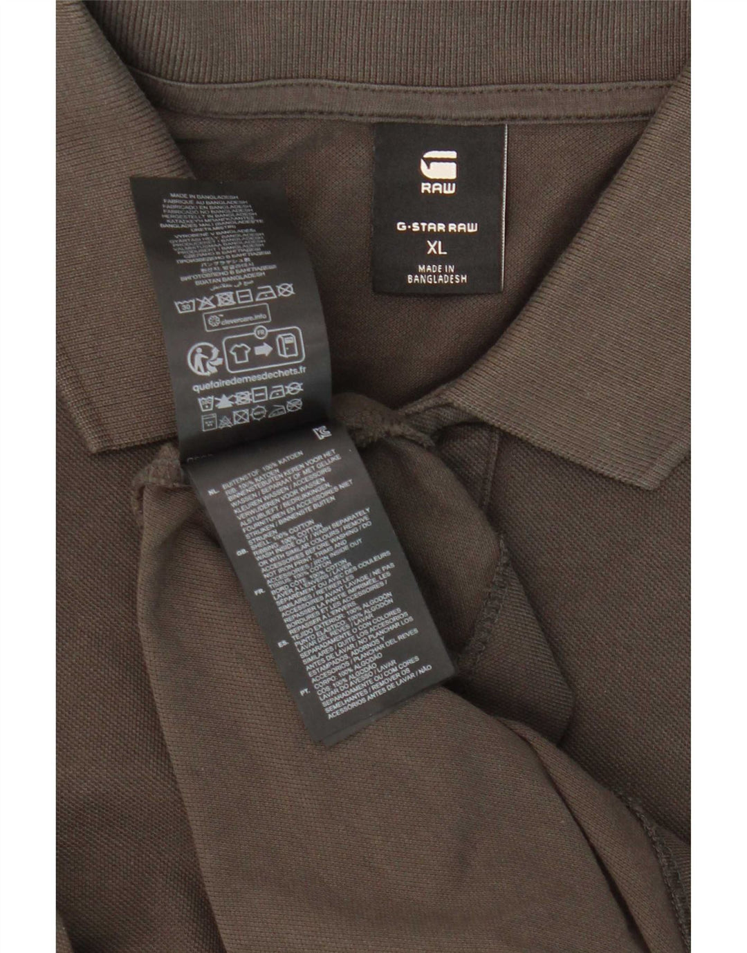G-Star Herre Raw Polo Shirt XL Khaki Bomuld