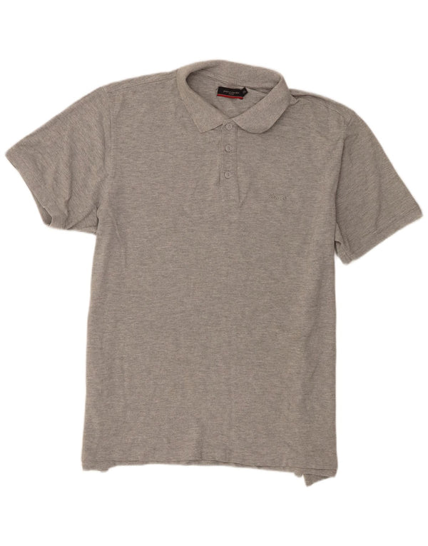 Pierre Cardin Mens Short Sleeve Polo Shirt 2XL Grey Cotton
