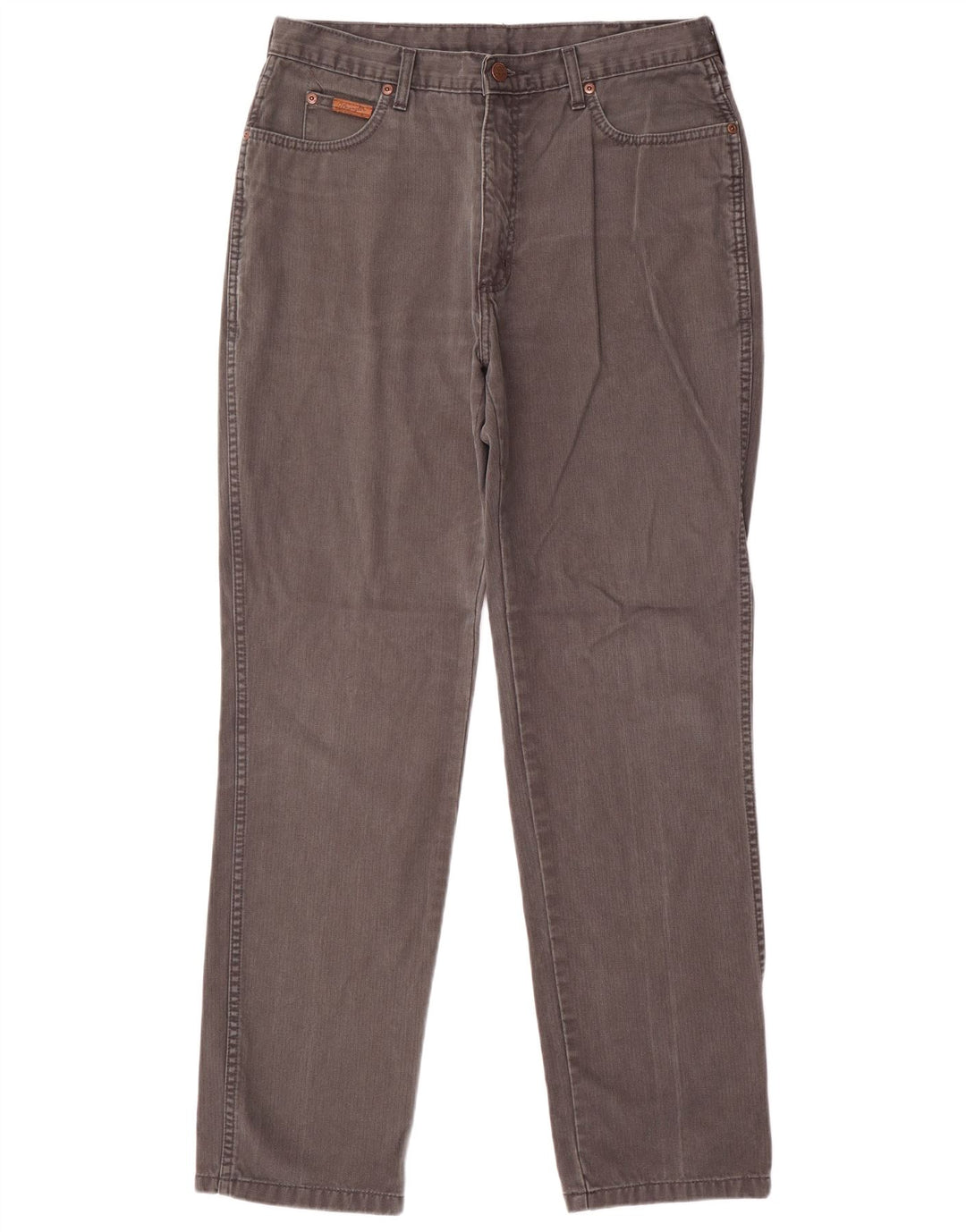 Wrangler Herre Ohio Straight Jeans W34 L32 Grå Bomuld