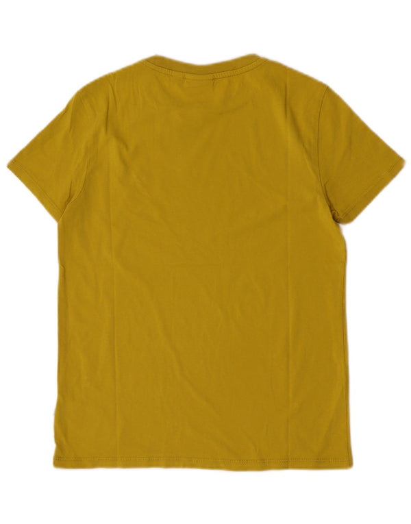 Napapijri Boys T-Shirt Top 11-12 År Gul Bomuld