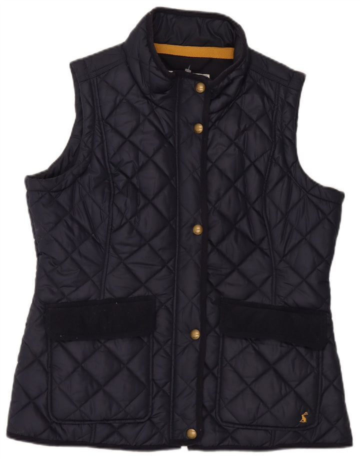 Joules Dame Quilted Gilet UK 18 XL Navy Blue Polyester
