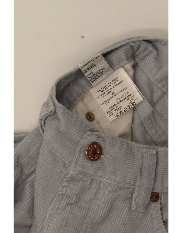 Diesel Dame Bootcut Corduroy Bukser W27 L30 Grå Bomuld