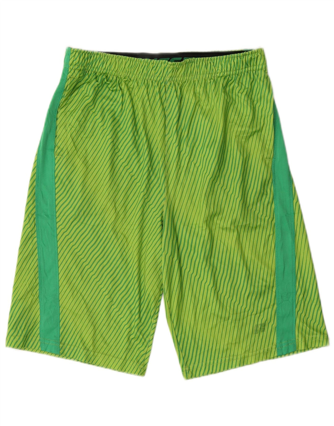 Russell Athletic Boys Sports Shorts 13-14 år Grøn Stribet Polyester