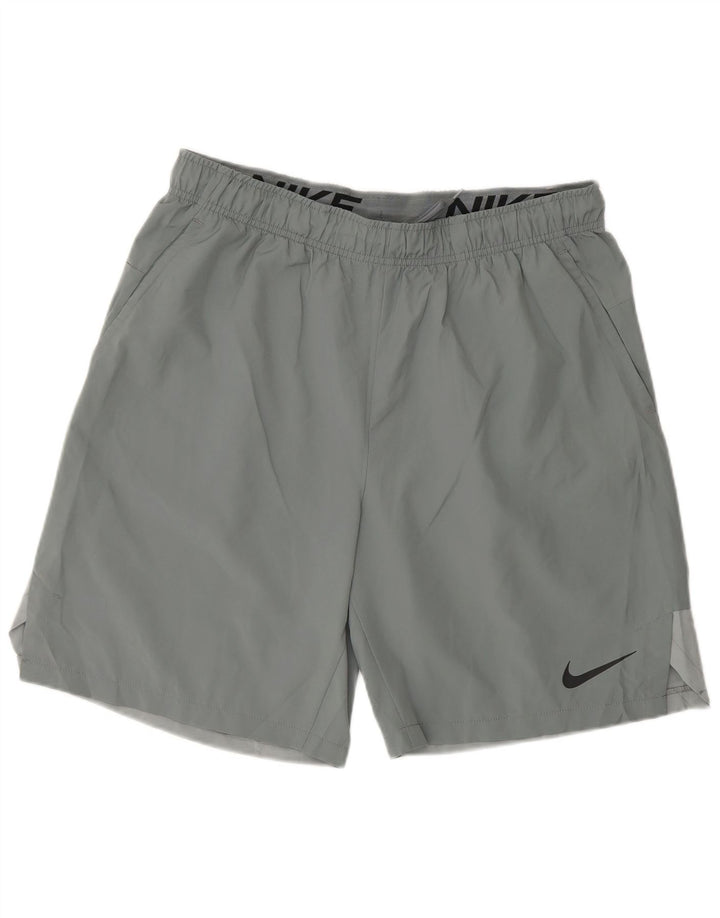 Nike Herre Dri Fit sportsshorts, store grå polyester