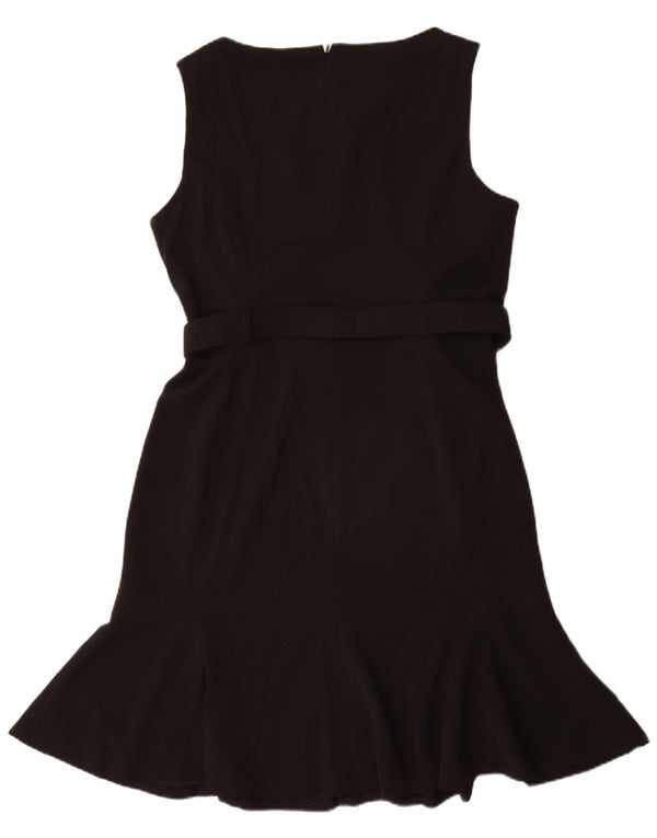 Calvin Klein Dame Ærmeløs Havfrue Kjole US 14 XL Sort Polyester