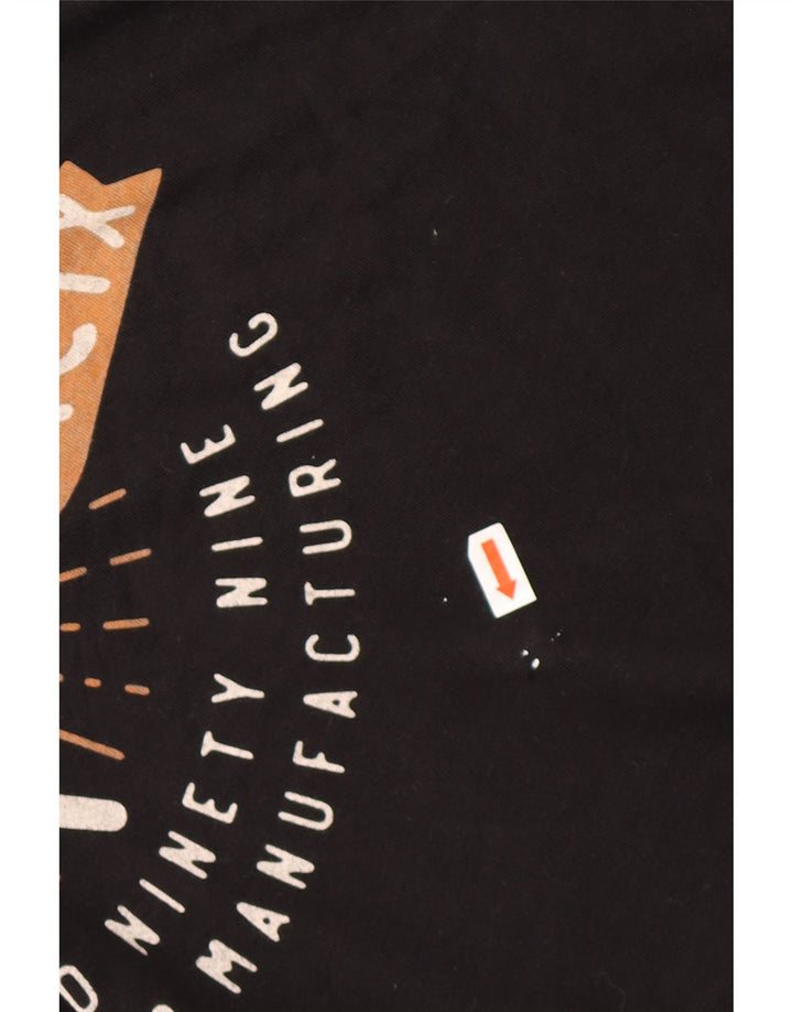 HURLEY Herre grafisk T-shirt top XL sort bomuld