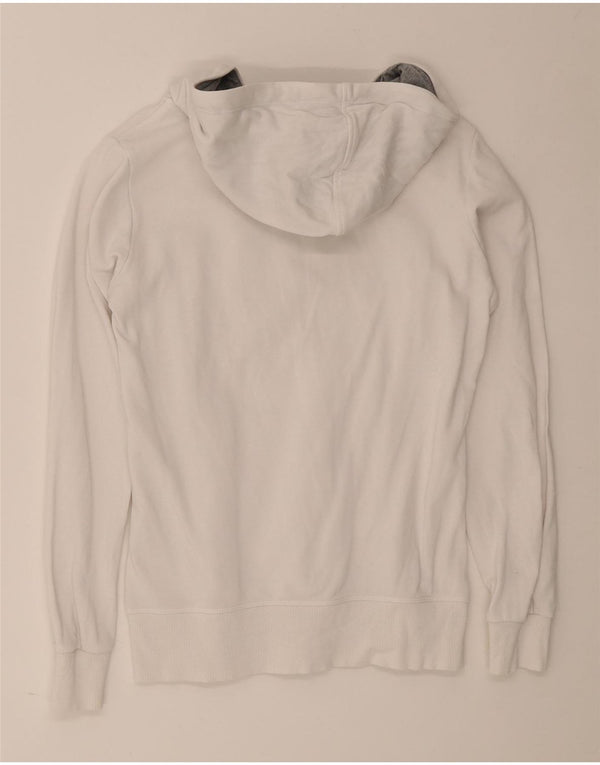 Champion Womens Heritage Fit Grafisk hættetrøje Jumper UK 16 Stor hvid bomuld