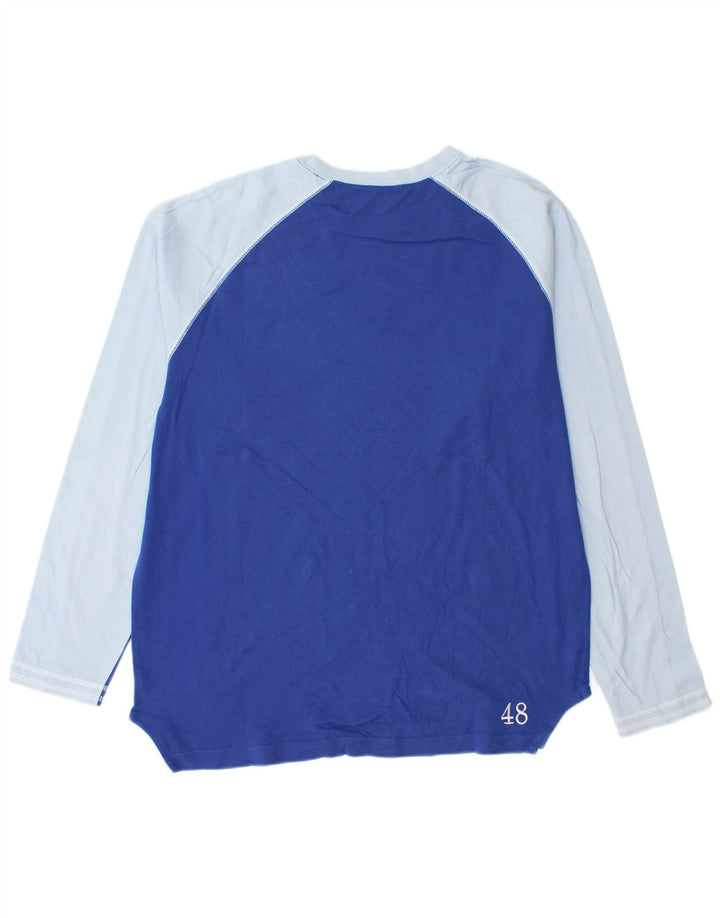 Puma Herre Top Langærmet Stor Blå Colourblock