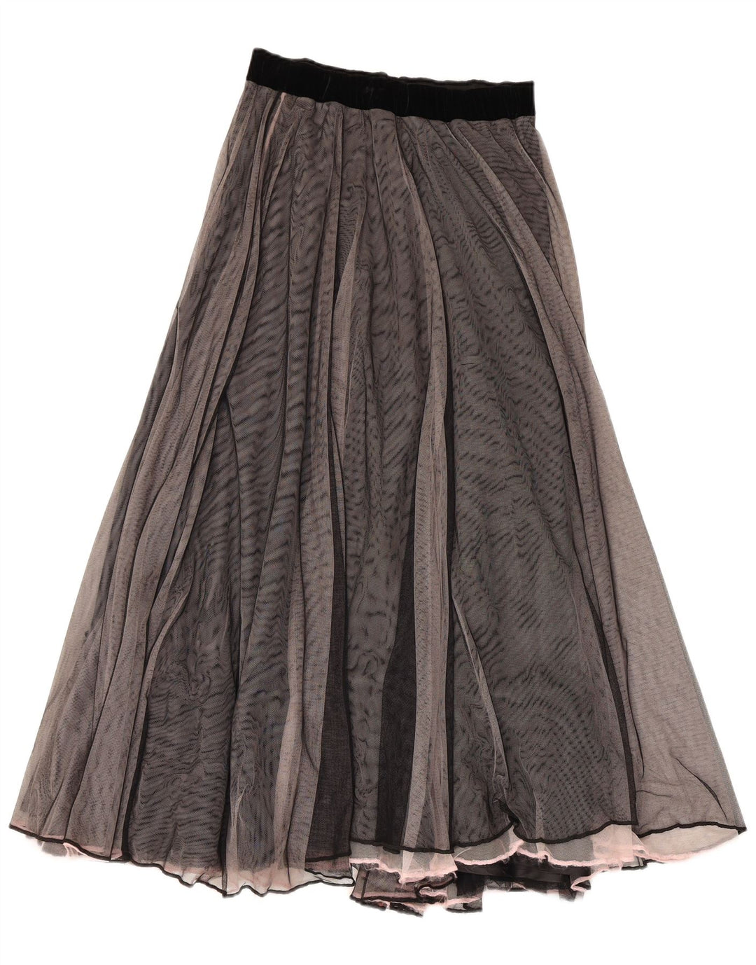 GABI LAUTON Dame Flared Nederdel EU 40 Medium W28 Sort Polyester