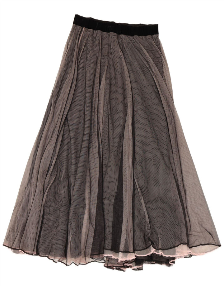 GABI LAUTON Dame Flared Nederdel EU 40 Medium W28 Sort Polyester