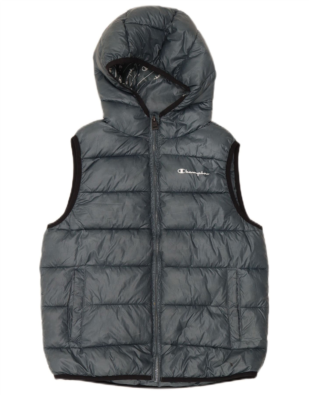 Champion drenge hætte polstret 13-14 år XL Grå polyester