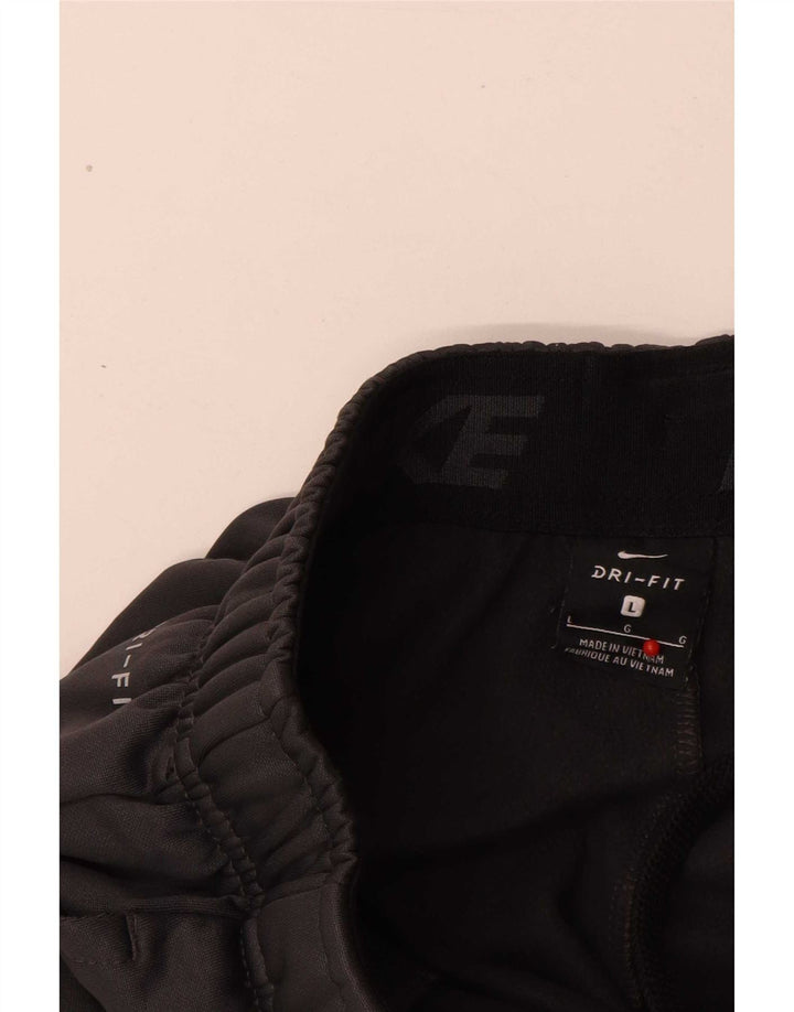 Nike Herre Dri Fit træningsdragt Bukser Joggers Large Grå Polyester