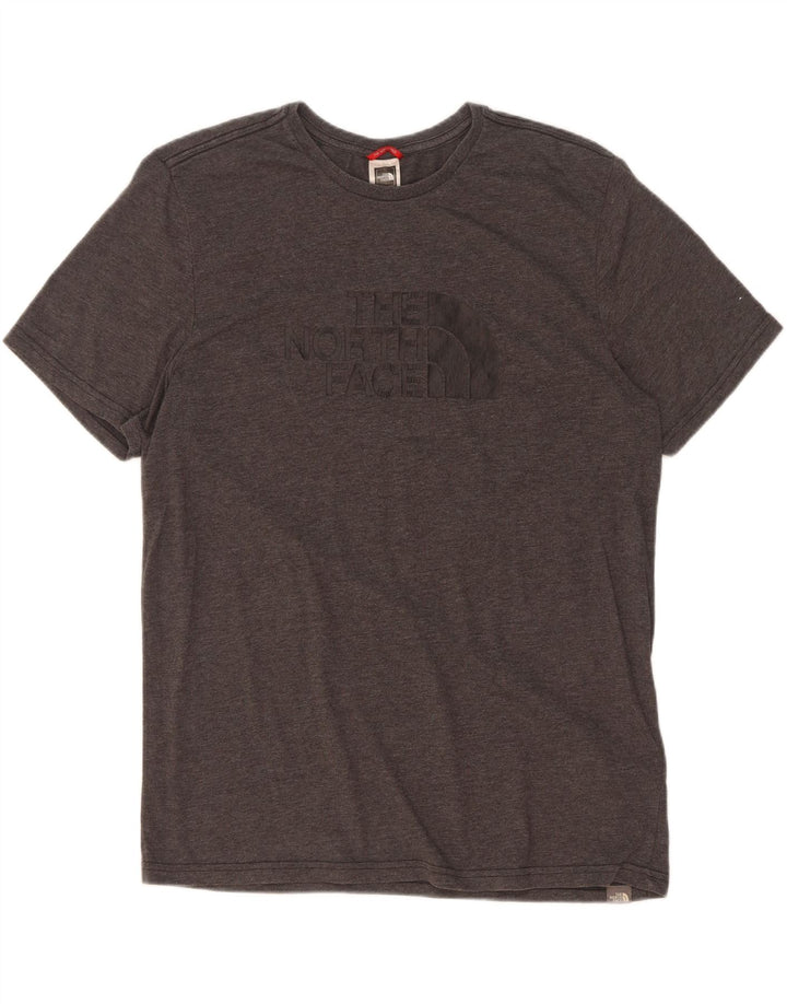The North Face Herre Grafisk T-Shirt Top Stor Grå Flecked Polyester