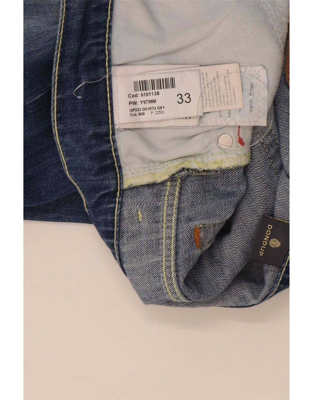 Dondup Dame Slim Jeans W33 L32 Blå Bomuld
