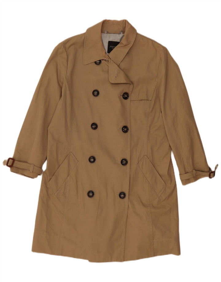 Max Mara Dame Weekend Trench Coat UK 18 XL Beige Bomuld