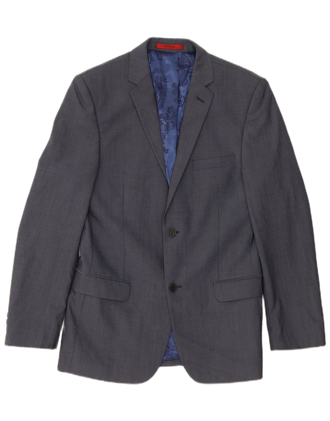 Ted Baker Herre 2 Button Blazer Jacket UK 38 Medium Blue