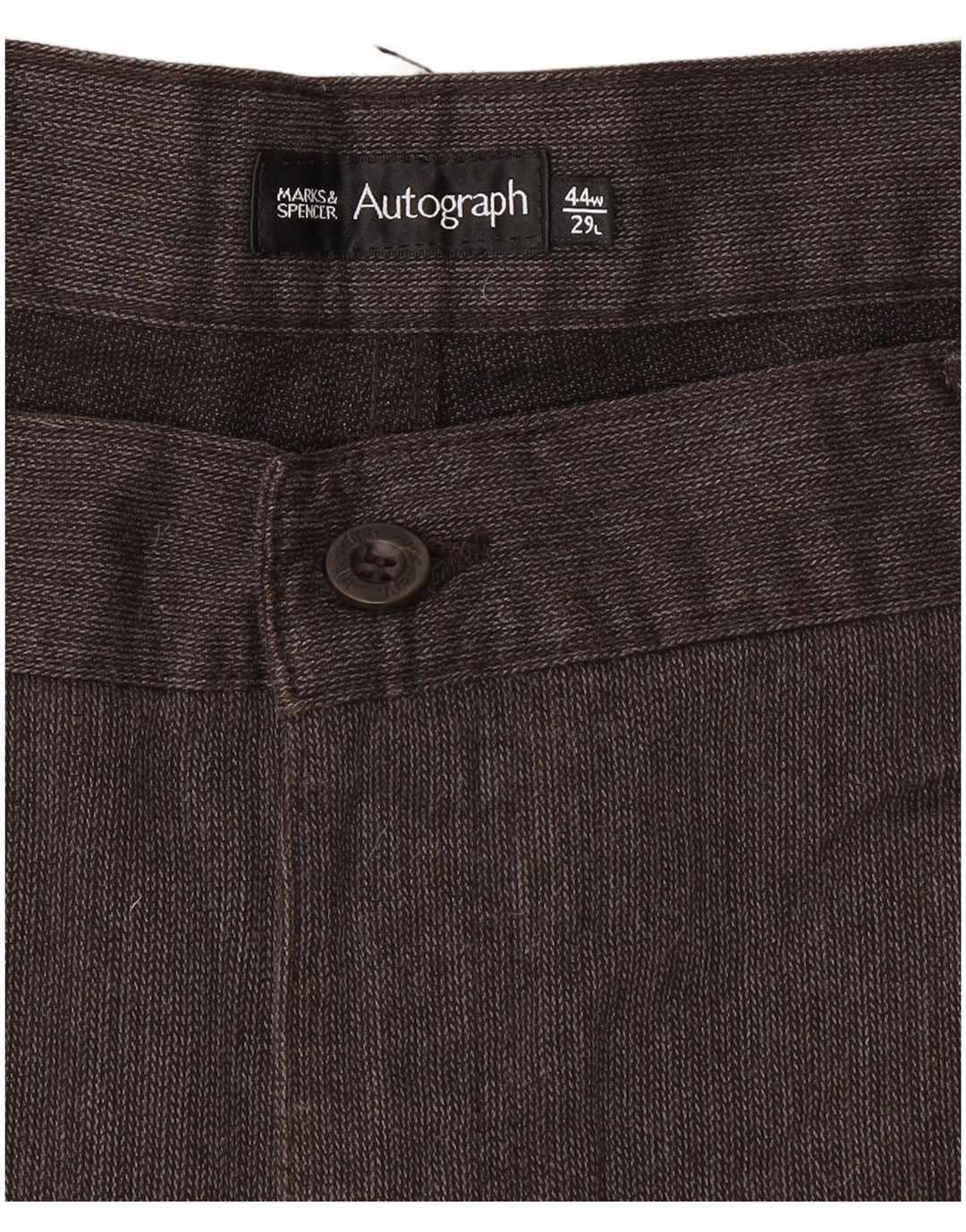 Marks & Spencer Herre Autograph Casual Bukser W44 L29 Brun sildeben