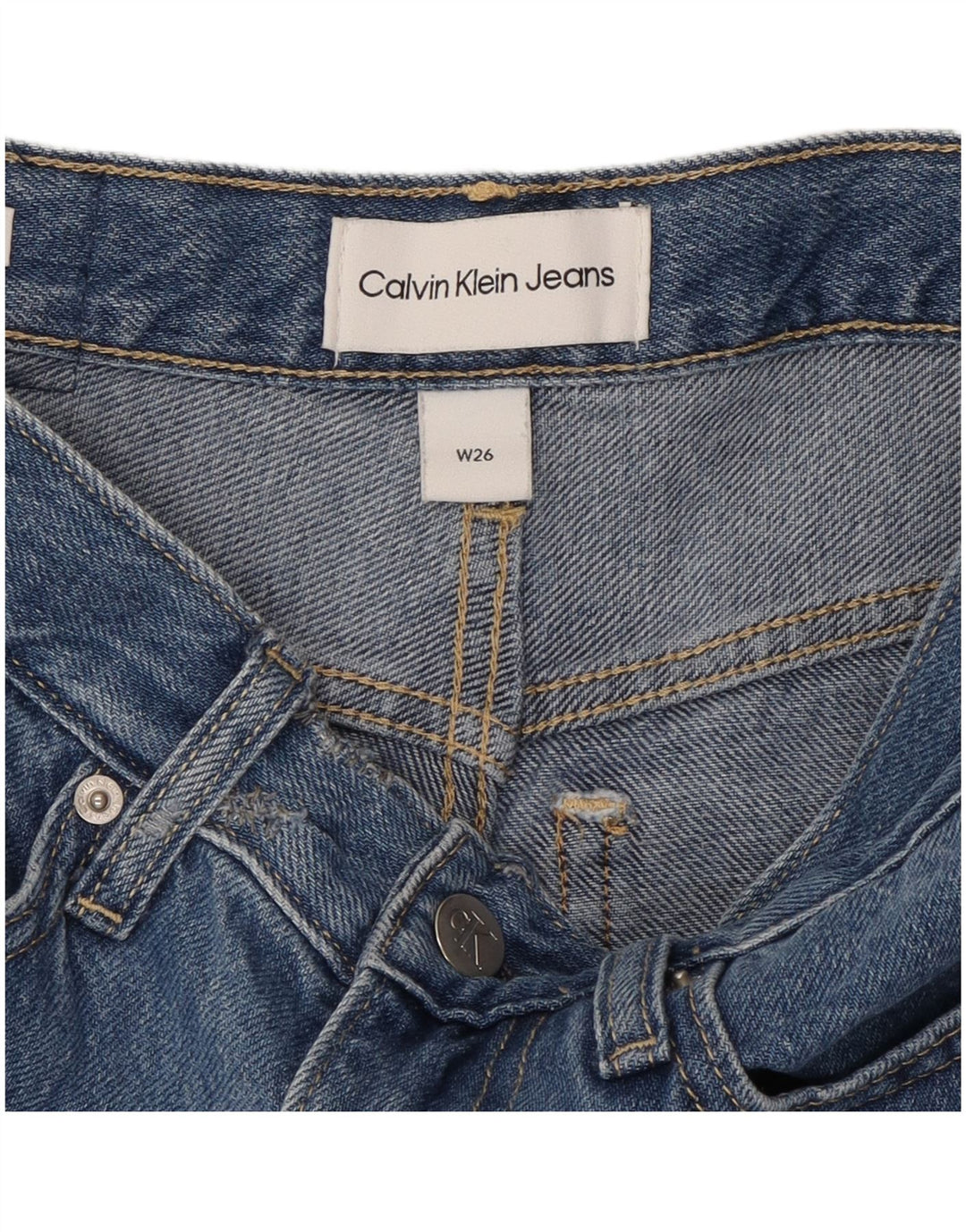 CALVIN KLEIN Lige jeans til kvinder W26 L27 Blå