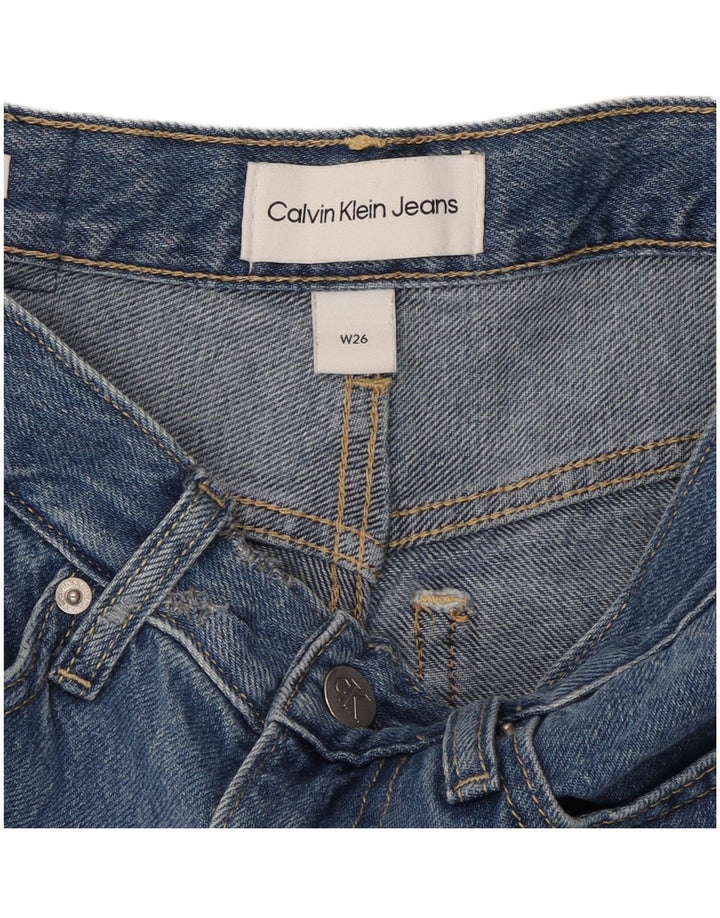 CALVIN KLEIN Lige jeans til kvinder W26 L27 Blå