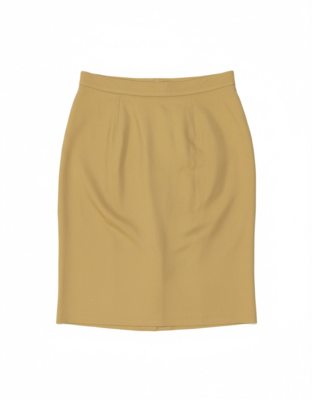 MAX MARA Womens Pencil Skirt W32 Large Yellow Silk
