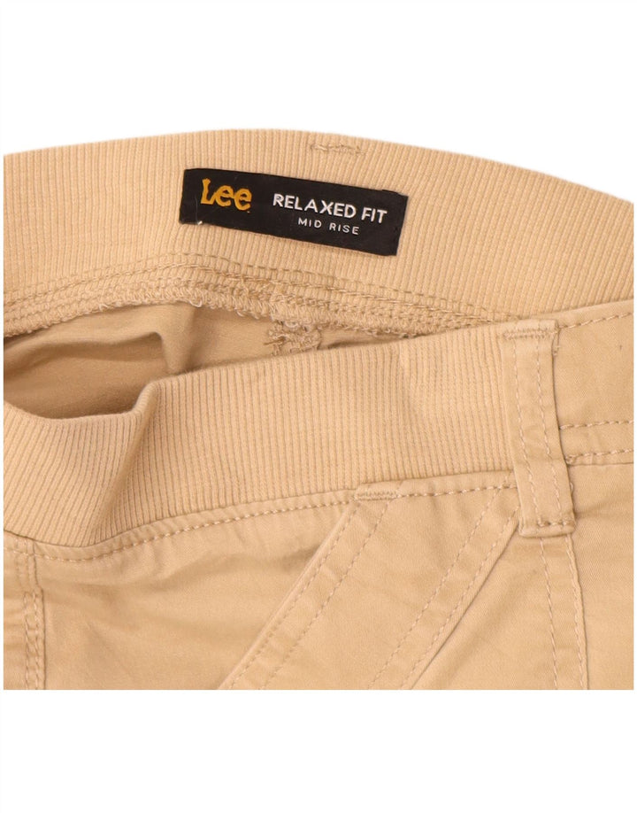Lee Dame Mid Rise Relaxed Fit Capri Bukser W32 L17 Beige