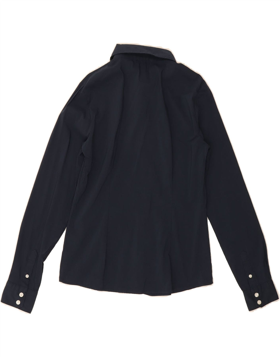 CERRUTI 1881 Womens Shirt UK 12 Medium Navy Blue Cotton Vintage Cerruti 1881 and Second-Hand Cerruti 1881 from Messina Hembry 