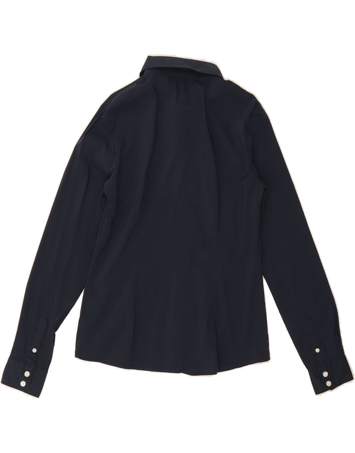 CERRUTI 1881 Womens Shirt UK 12 Medium Navy Blue Cotton Vintage Cerruti 1881 and Second-Hand Cerruti 1881 from Messina Hembry 