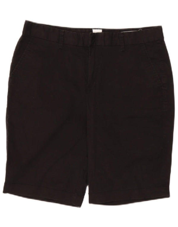 Gap Womens Chino Shorts UK 8 Small W32 Black Bomuld