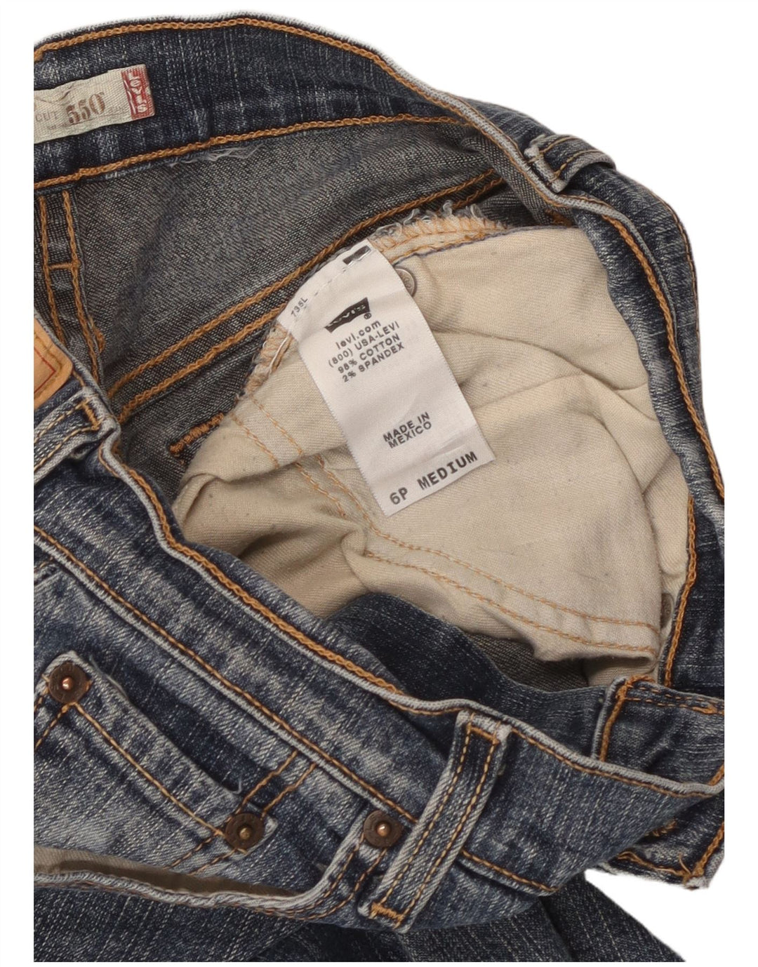 Levi's Dame 550 Bootcut Jeans US 6 Medium W26 L26 Blå Bomuld