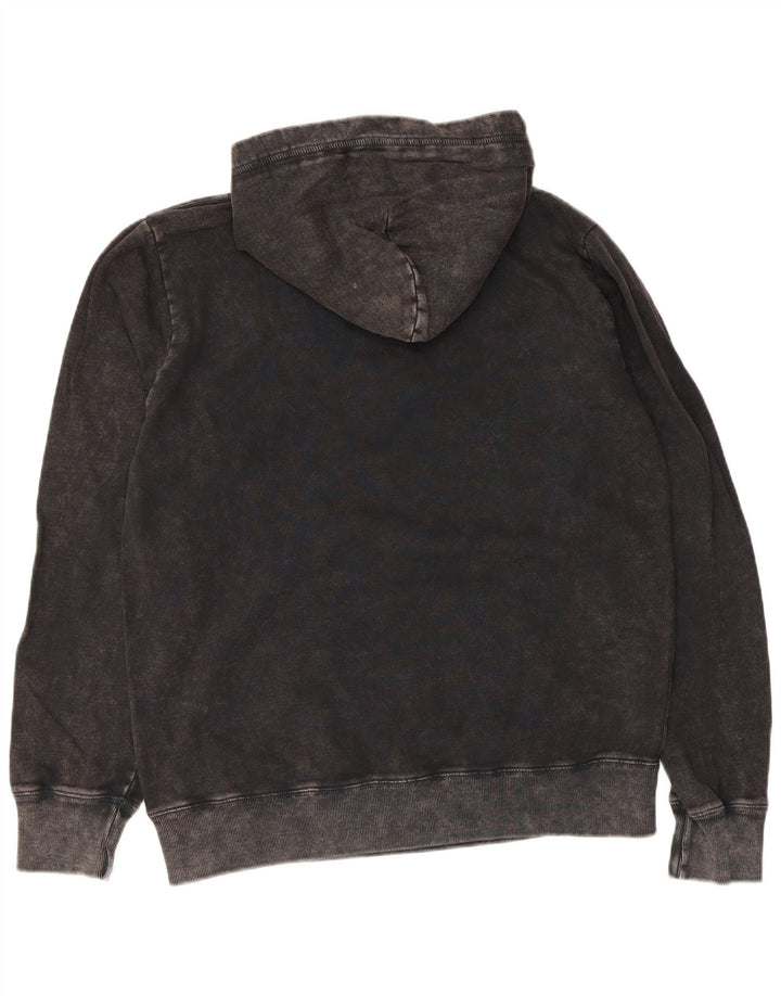 Franklin Marshall Herre grafisk hættetrøje Jumper Medium Sort Bomuld
