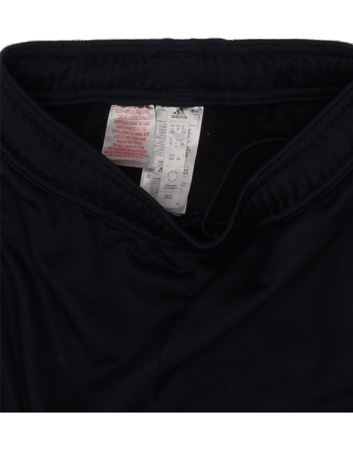 ADIDAS Boys Aeroready Tracksuit Trousers 11-12 Years  Navy Blue Polyester Vintage Adidas and Second-Hand Adidas from Messina Hembry 