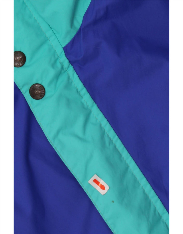 BAILO Herre Loose Fit regnjakke IT 46 Small Blue Colourblock Polyester