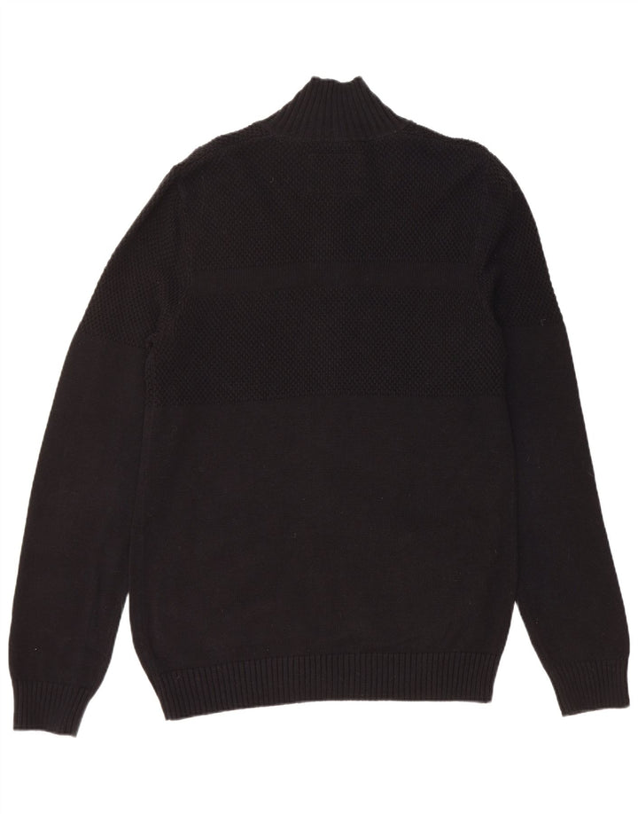 GUESS Herre cardigan sweater Stor sort bomuld