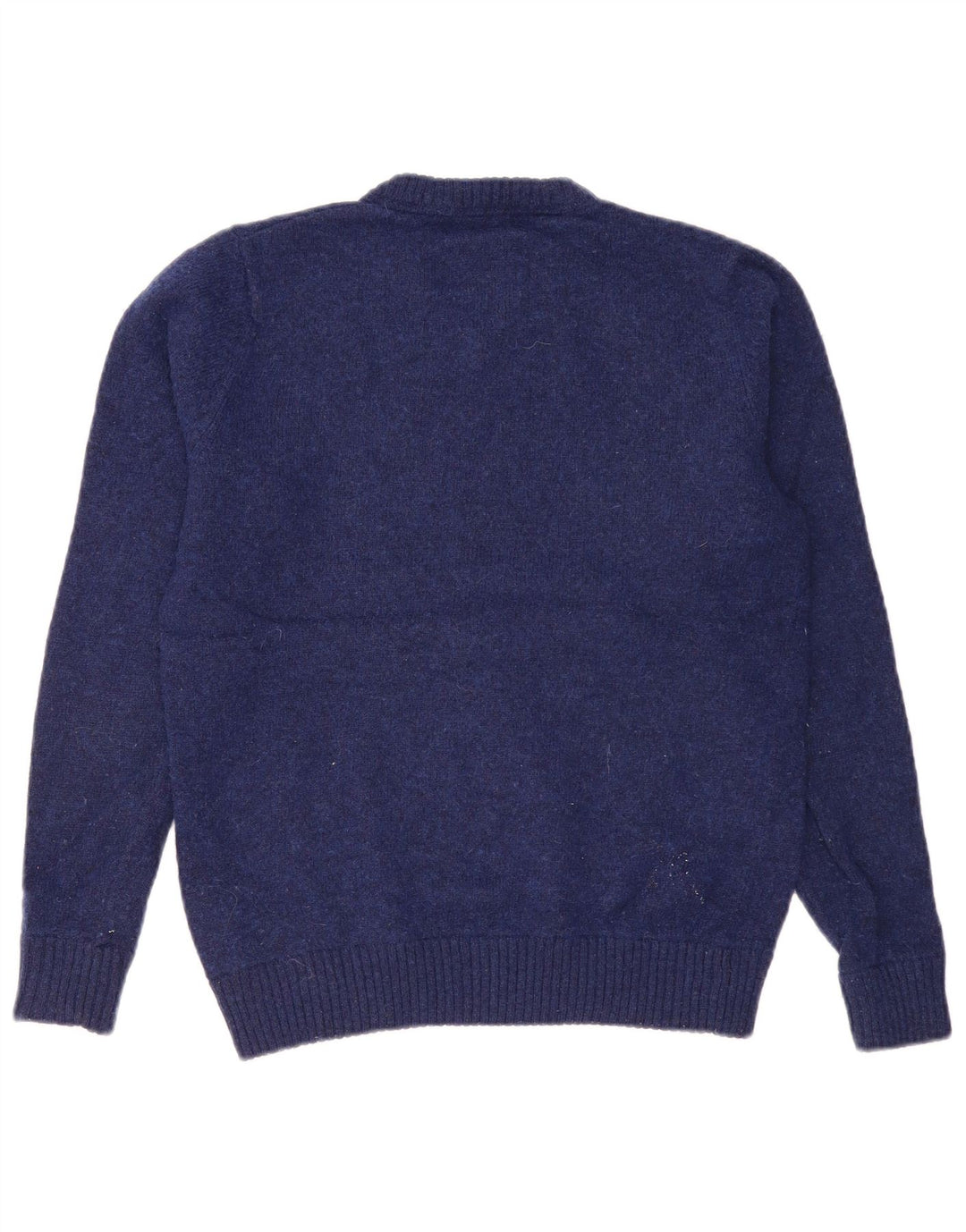 Besætningstøj Herre V-hals sweater lille marineblå lammeuld