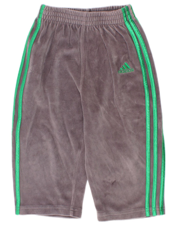 Adidas Baby Boys Velvet træningsdragt bukser 18-24 måneder Grå bomuld