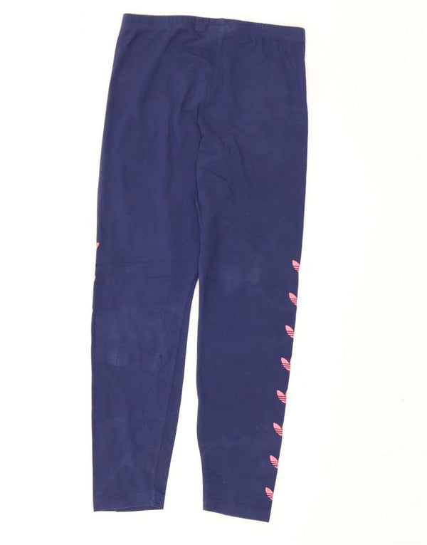 Adidas piger grafiske leggings 11-12 år marineblå bomuld