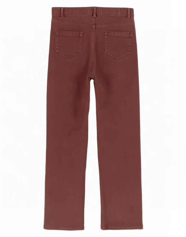 Marks & Spencer Lige fritidsbukser til kvinder UK 10 Small W28 L27 Brun