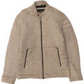 Zara Bomber Jacket UK 38 Medium Beige Polyester