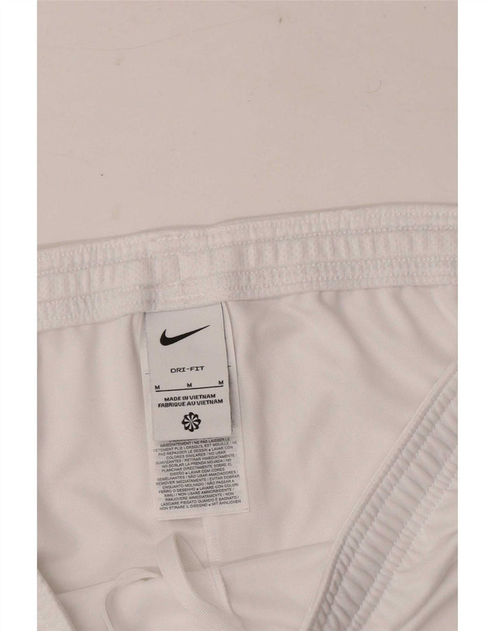 Nike Herre Dri Fit Sportsshorts Medium White Colourblock Polyester
