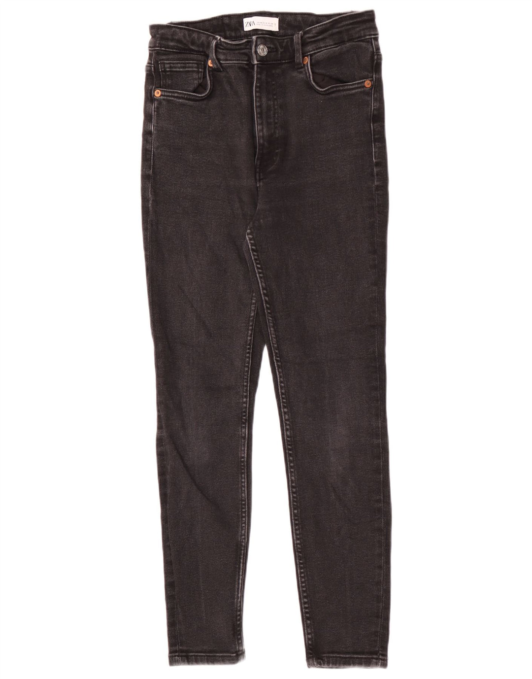 Zara Dame Skinny Jeans EU 40 Medium W30 L27 Sort