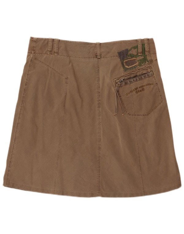 Napapijri Dame A-Line Nederdel IT 46 Large W36 Beige Bomuld