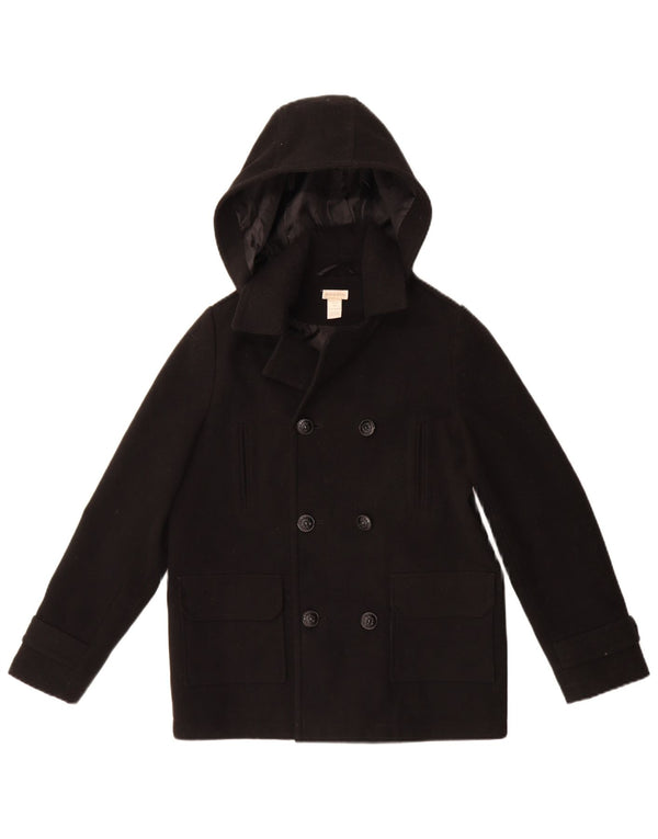 Monsoon Boys Hooded Pea Coat 11-12 år sort polyester