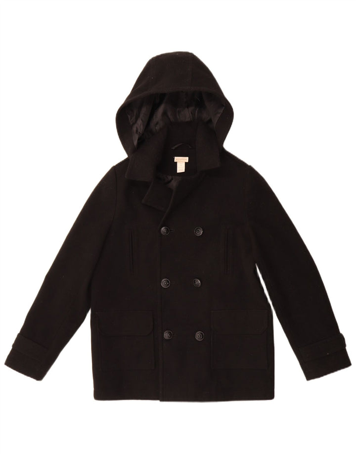 Monsoon Boys Hooded Pea Coat 11-12 år sort polyester