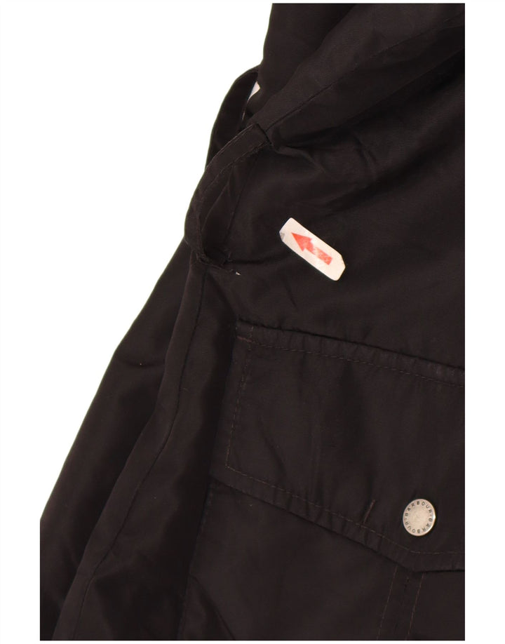 Barbour Dame Hooded Parka Jacket UK 10 Small Black