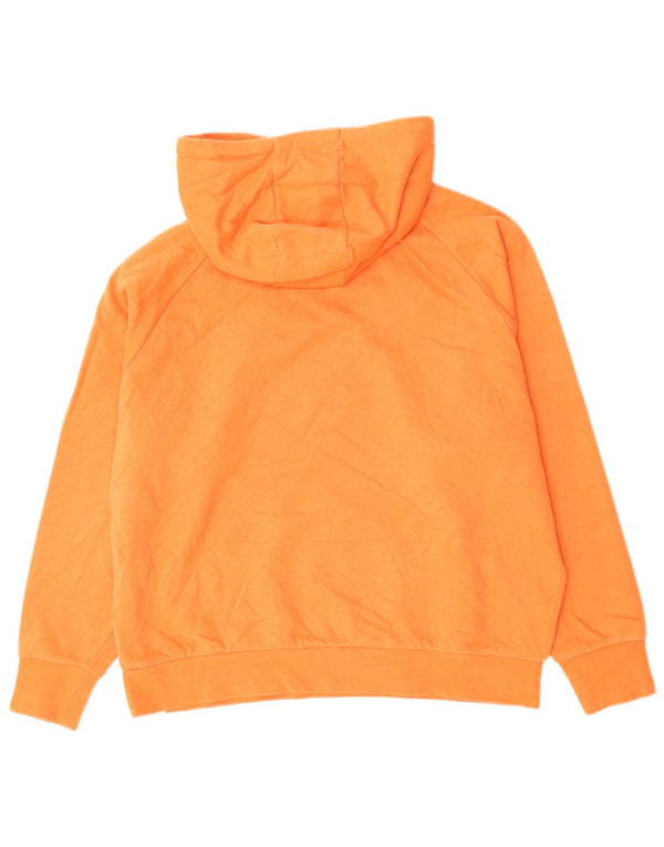 Animal Dame Grafisk Oversized Hoodie Jumper UK 8 Small Orange Bomuld