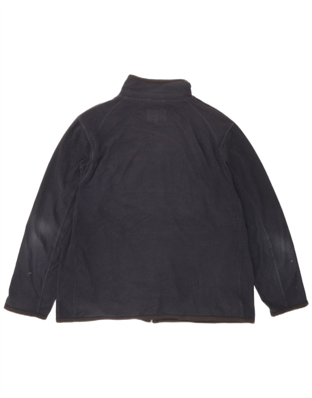 Marks & Spencer Herre Fleecejakke UK 42 XL Navy Blue Polyester