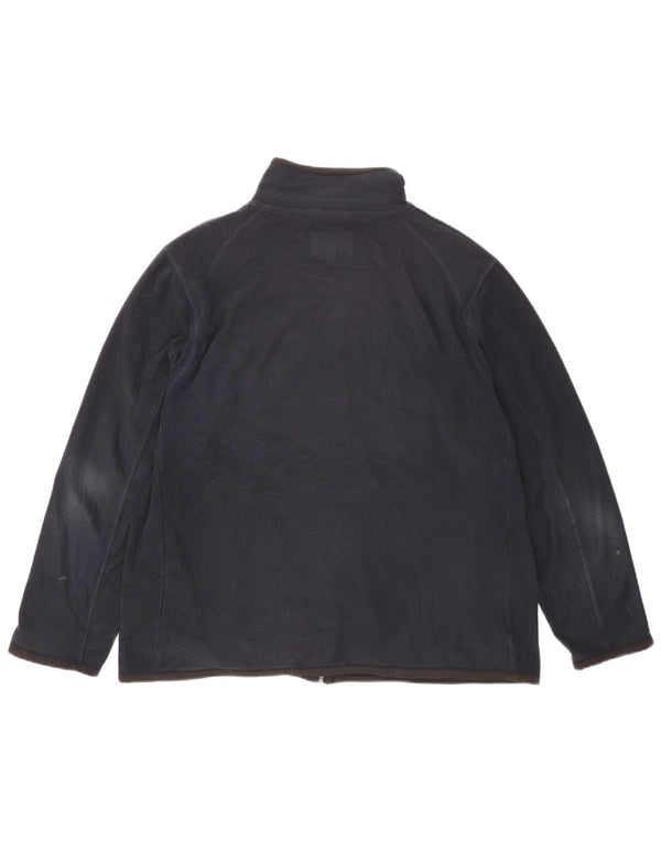 Marks & Spencer Herre Fleecejakke UK 42 XL Navy Blue Polyester