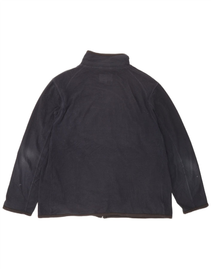 Marks & Spencer Herre Fleecejakke UK 42 XL Navy Blue Polyester