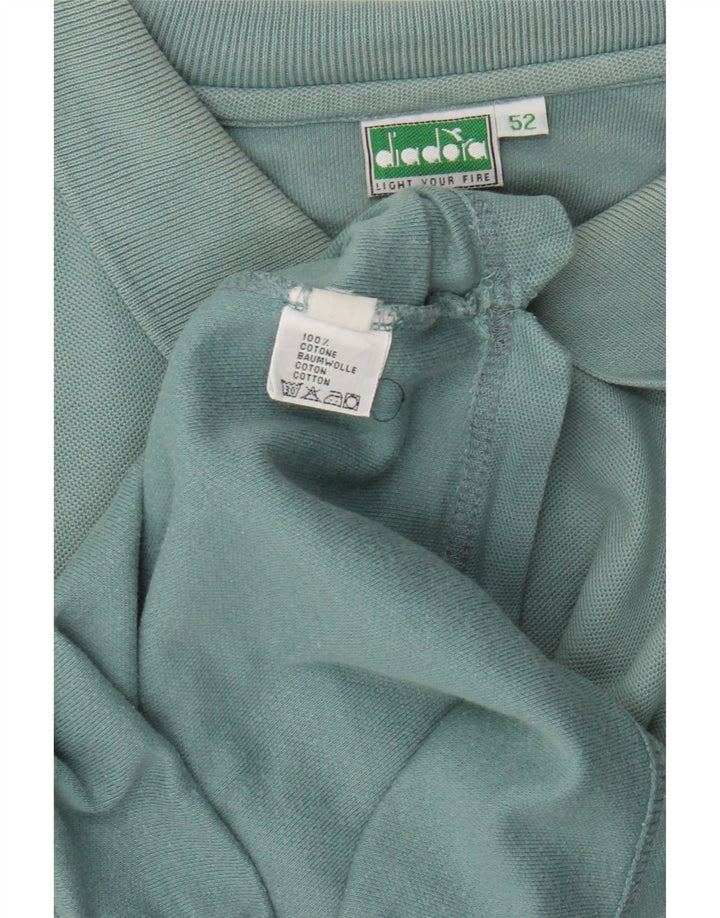 Diadora Herre Polo Shirt IT 52 Stor Blå Bomuld